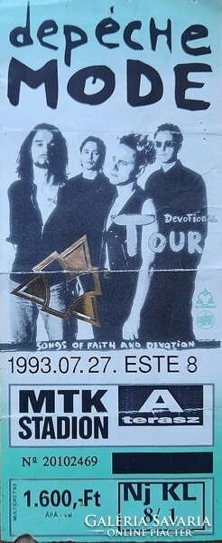 Concert ticket! Depeche Mode 27.07.1993.