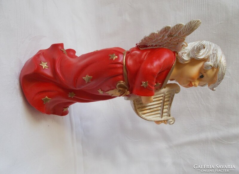 Gilded putto, angel table ornament, Christmas decoration