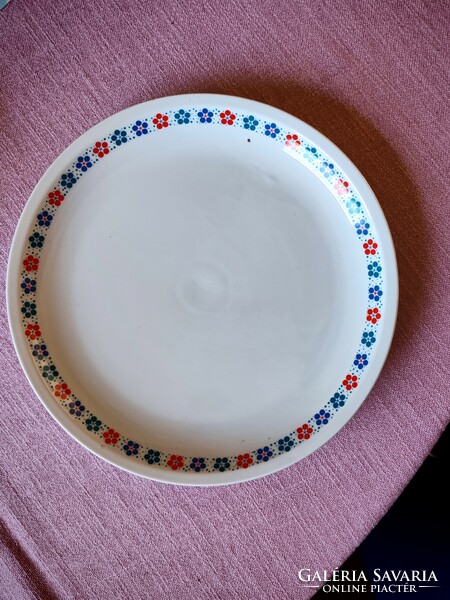 Plain porcelain cake plate with Bella pattern 28.5 cm