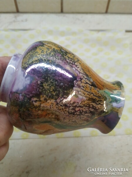 Beautiful iridescent porcelain vase for sale!