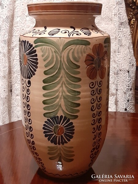The Korondi ceramic vase is 35 cm high