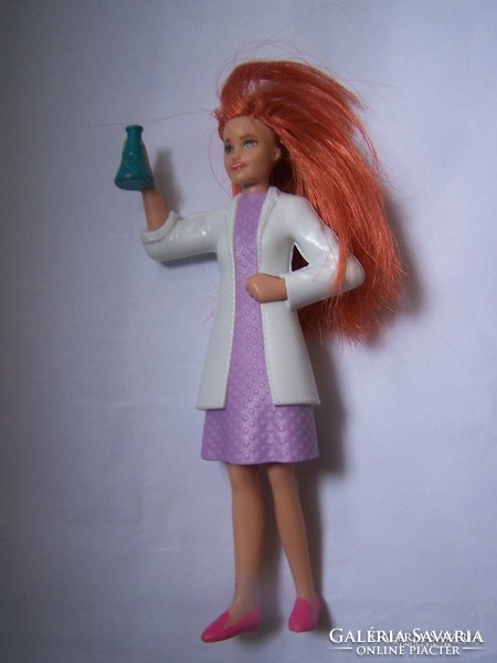 Chemist girl with flask - advertising figure 14 cm flawless, interesting piece