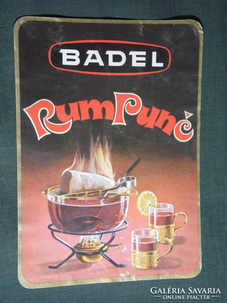 Rum címke, Jugoszlávia, BADEL Rum punch