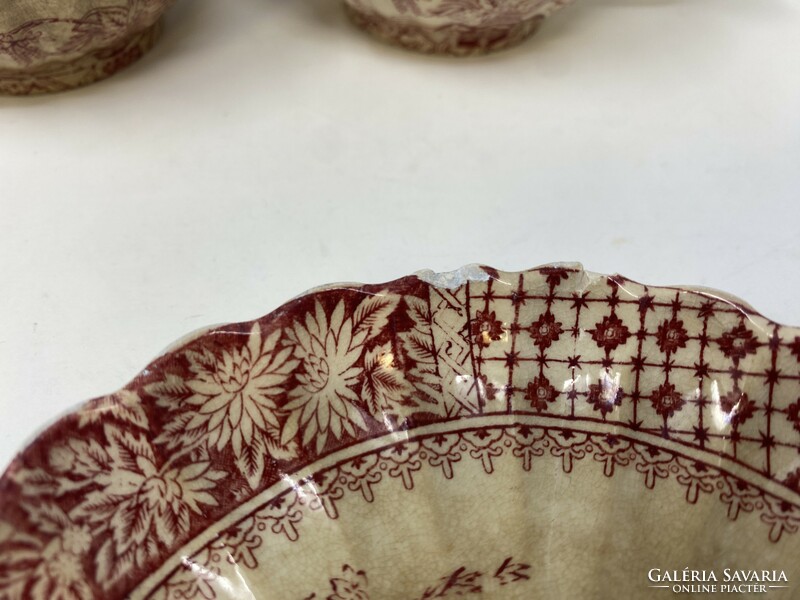 Antique faience spode & copeland England tea cups and saucers with 