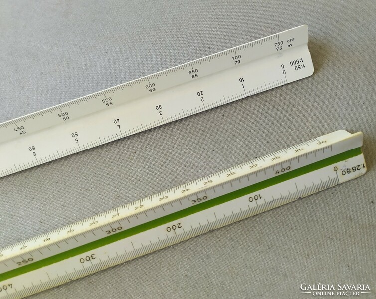 Triangular scale ruler for sale! 2 Pcs