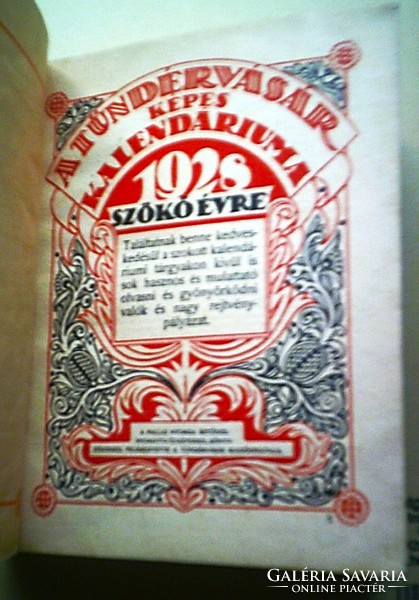 A tündérvásár naptára 1928 (Gyermek almanach)