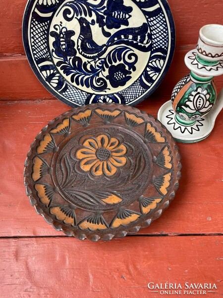 Korondi ceramics ceramics plate candle holder
