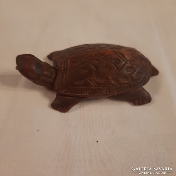 Carved turtle statue