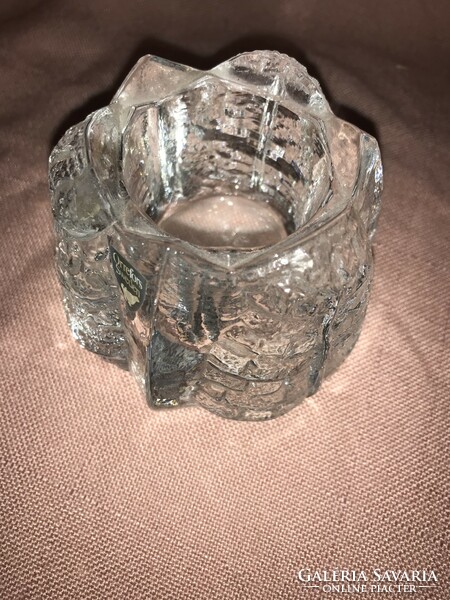 Orrefors Swedish Eden crystal candle holder circa 1981-2001