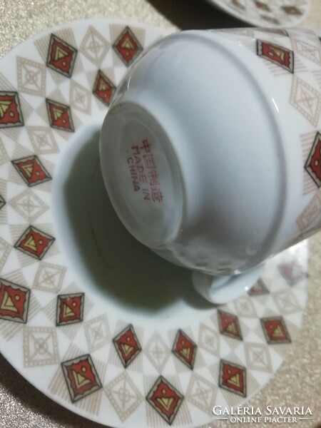 Chinai porcelán kávés 38.a képeken látható állapotban