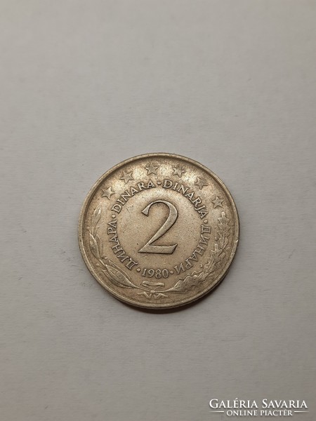 Jugoszlávia 2 dinár 1980