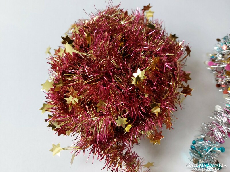 Retro colorful garland Christmas tree decoration