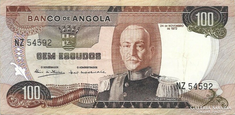 100 escudo escudos 1972 Angola 2.