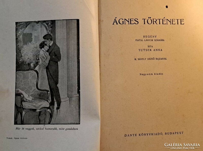 Anna Tutsek: the story of Agnes. Dante Publishing. Rebinding is recommended.