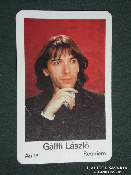 Card calendar, motion picture cinema, actor László Gálff, 1982, (2)