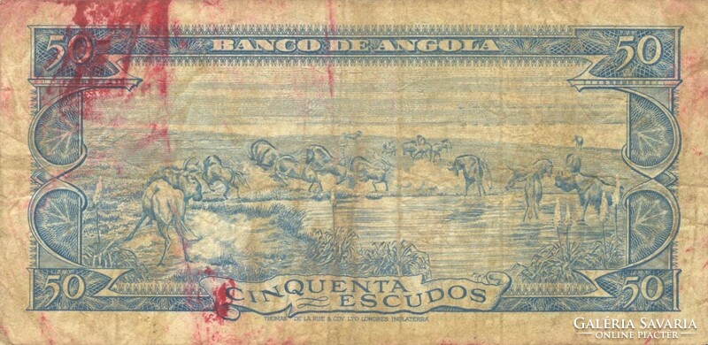 50 escudo escudos 1962 Angola 1.