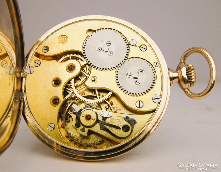 Antique, iwc schaffhausen, 14k gold pocket watch, 1926