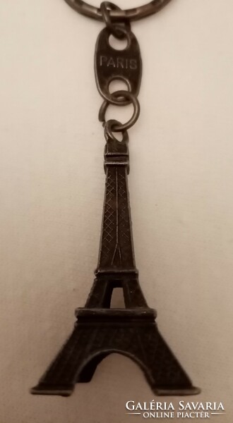 Párizsi Eiffel torony kulcstartó (bronz színben)