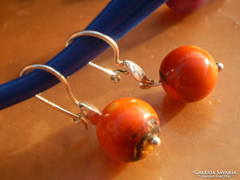 I discounted it! Coral sterling silver earrings