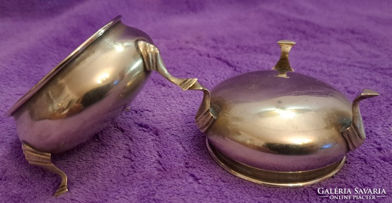 2 silver-plated spice bowls (m4263)