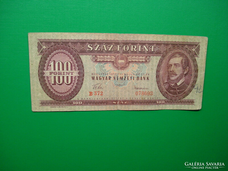 100 forint 1957 Ritkább!  AF