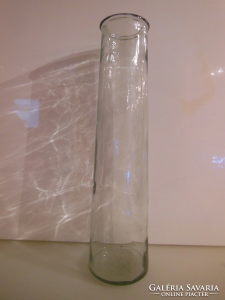 Vase - glass - 35 x 9 cm - extremely thick - flawless
