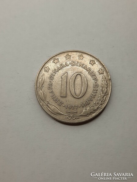 Jugoszlávia 10 dinár 1977