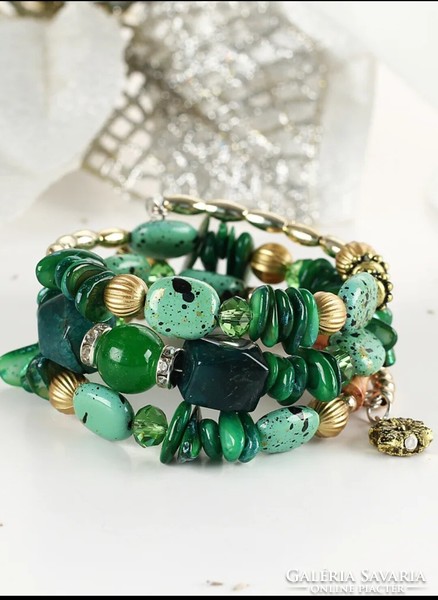 Handcrafted, mineral stone bracelet.I.