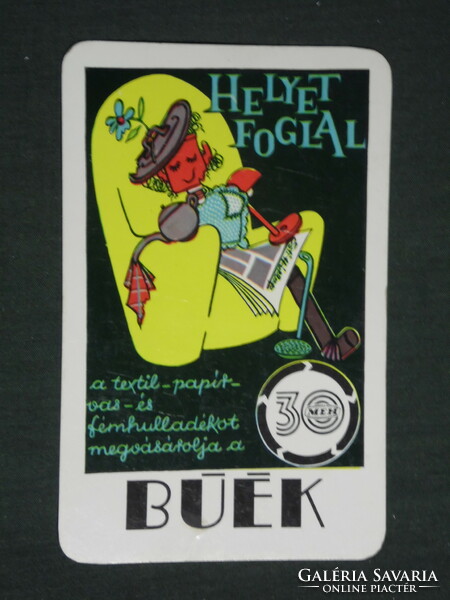 Card calendar, 30-year-old bee waste utilization company, graphic designer, advertising doll, 1981, (2)