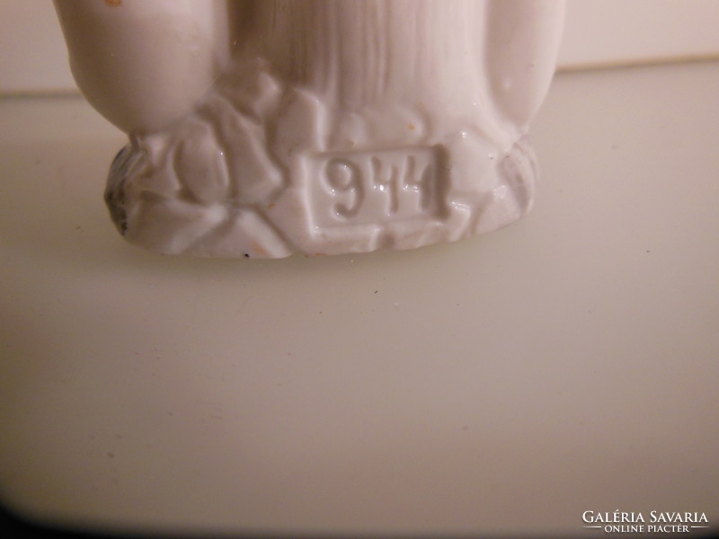 Toothpick holder - numbered - old - porcelain - 9 x 6 cm - perfect