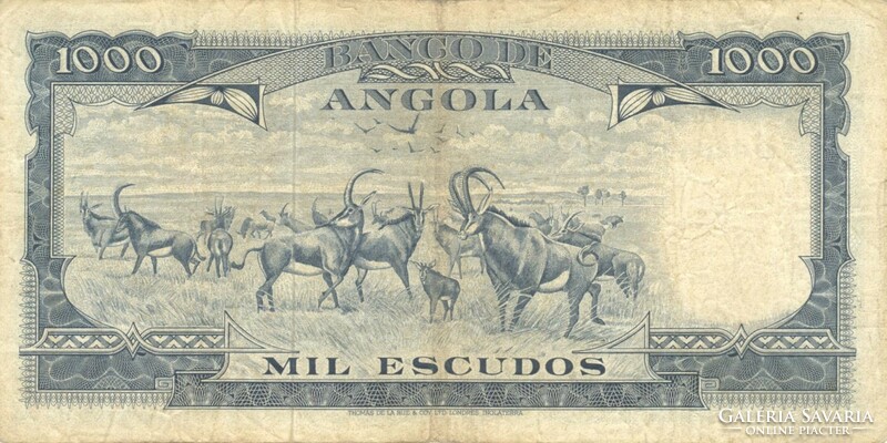 1000 Escudos 1970 Angola 2.