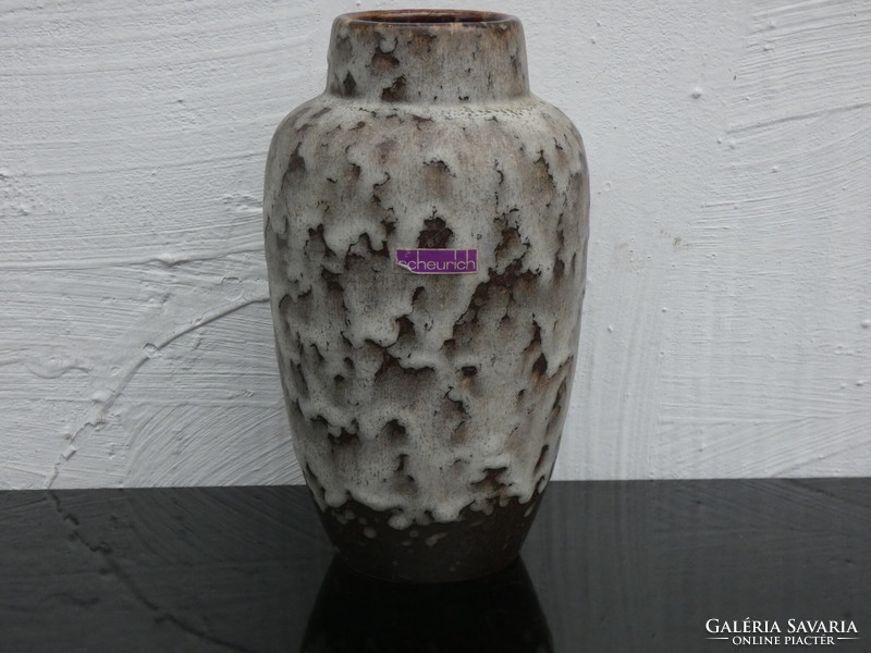 Scheurich Vase Fat Lava glaze 549-21, vintage, mid century, ceramic vase west german pottery