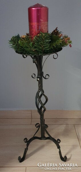 Wrought iron candle holder for Christmas