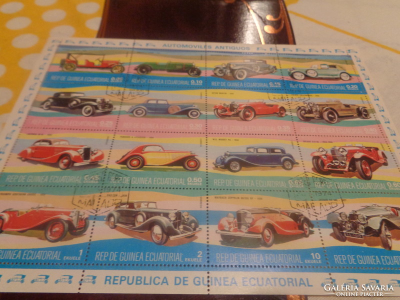 Antik autók  Egyenlitői Guiena  1974. bélyeg