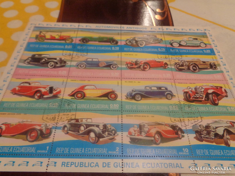 Antique cars Equatorial Guinea 1974. Stamp