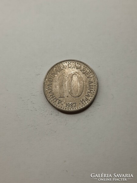Yugoslavia 10 dinars 1987