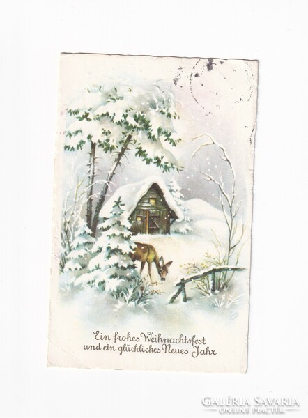K:158 Christmas antique postcard