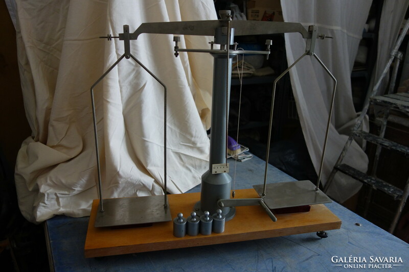 Pharmacy scales with weights