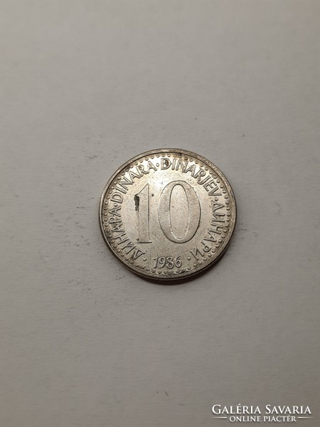 Jugoszlávia 10 dinár 1986