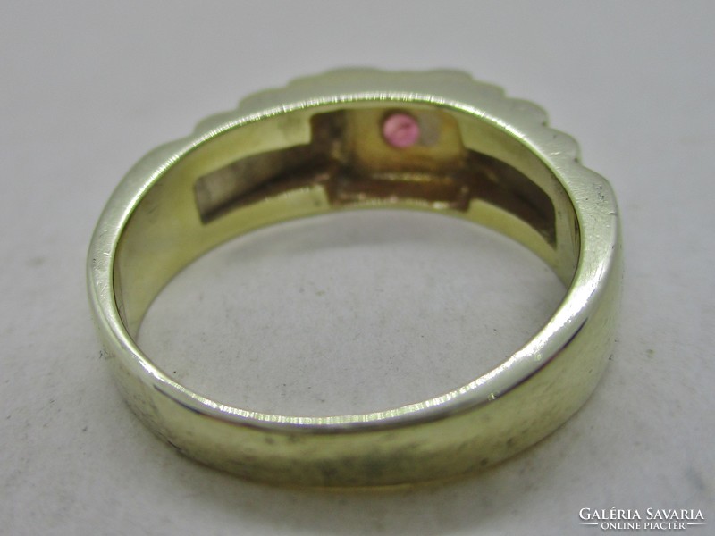 Nagyon szép  14kt arany gyűrű valódi rubin kővel
