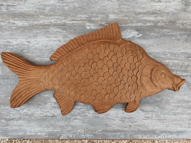 Falikép fakép cimer logo halfaragás kép pontykép halkép horgászkép horgászajándék cégér cégtábla hal