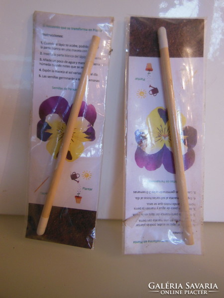 Decoration - 2 pcs - magic pencil - new - must be planted and the flower will grow