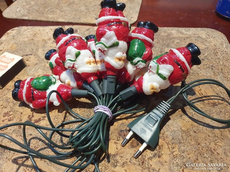 Retro Christmas 10-piece Santa light bulb string 41#