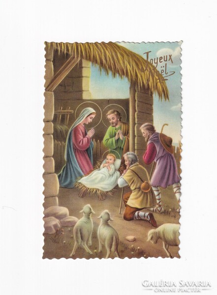 K:160 Karácsony képeslap vallásos 1961