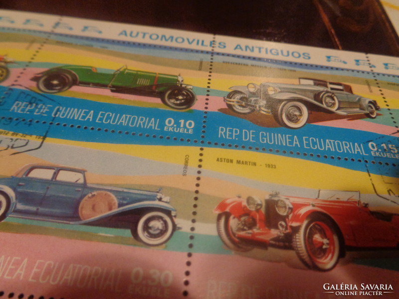 Antique cars Equatorial Guinea 1974. Stamp
