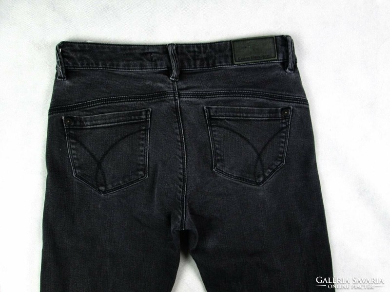 Original calvin klein jeans (w26 / l30) gray women's stretch jeans