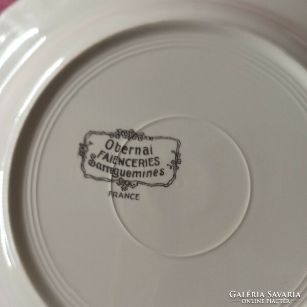 Sarreguemines Obernai spectacular French porcelain deep plates