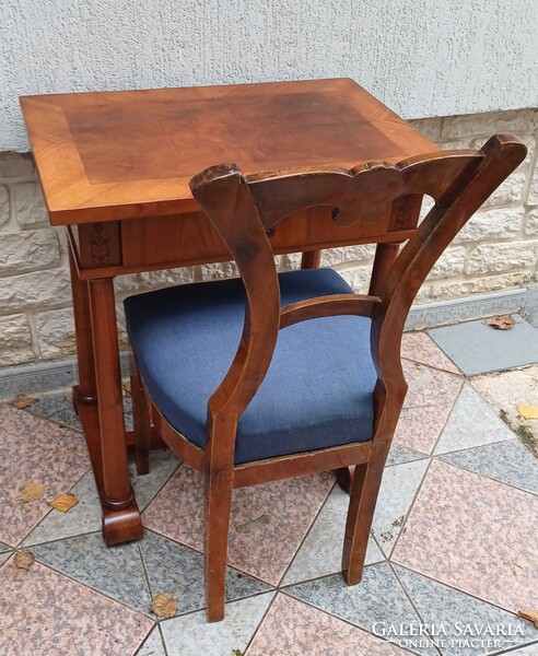 Antique Biedermeier chair desk smoking section. Removable seat. Promotion if you also choose a table!