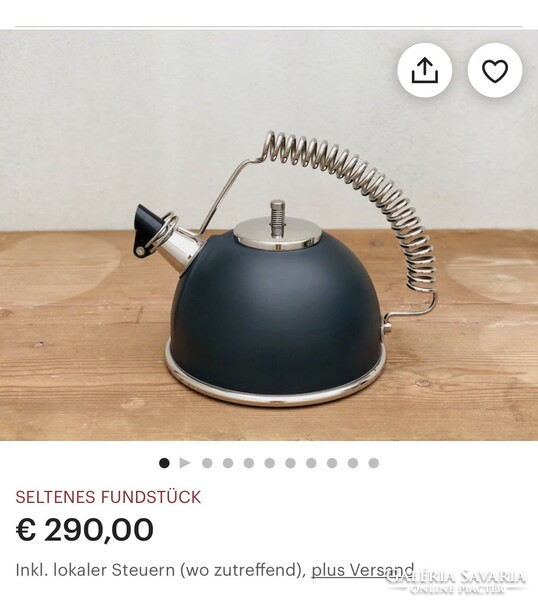 Serafino zani designer Italian tea kettle