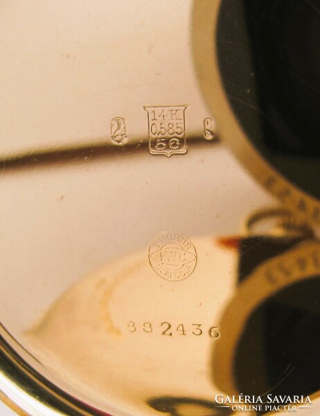 Antique, iwc schaffhausen, 14k gold pocket watch, 1926